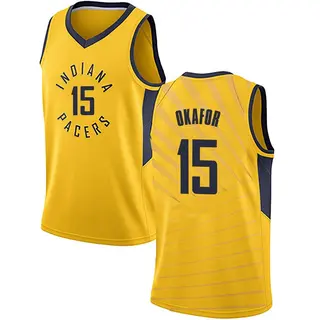 Indiana Pacers Men's Jahlil Okafor Gold Swingman Jersey - Statement Edition